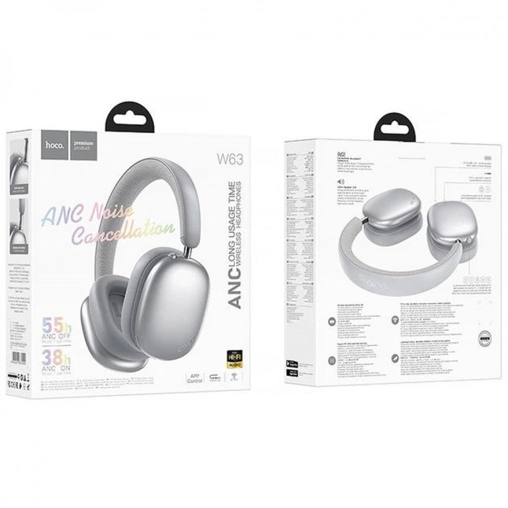 Навушники Bluetooth Hoco W63 — Silver