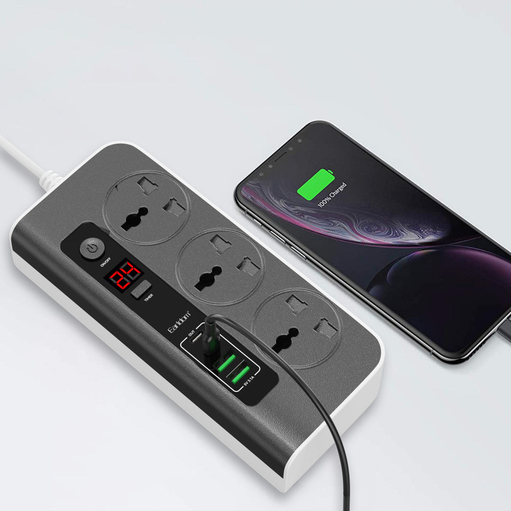 Фільтр живлення 4U | 3P | 3.1A | 1.5m — Earldom ES-SC02