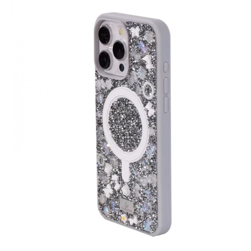 Bling World Bobi Case With MagSafe — iPhone 17 — Silver