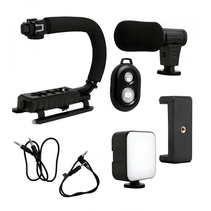 Gimbal Stabilizer Multifunctional Bluetooth Microphone & LED Lamp AY-49U