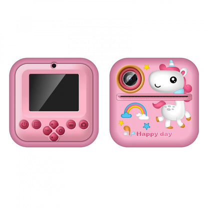 Дитячий фотоапарат з миттєвим друком S2, 2,36″, 200 dpi, MP3, USB-C — Unicorn Pink