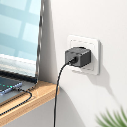 Home Charger | 2.1A | 1U | USB C Cable (1m) - Hoco CS11A - Black