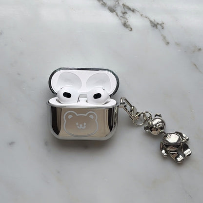 Airpods Case Shine Print With keychain — Smile