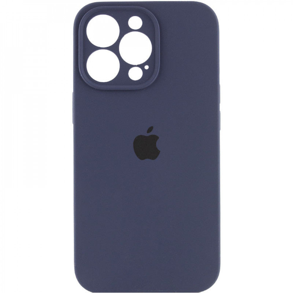 Original Silicone Case with protective camera iPhone 16 — Charcoal Gray (15)