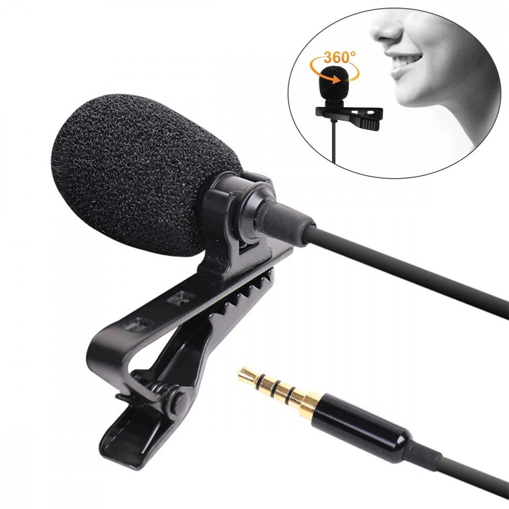 Микрофон для телефона 3.5mm (1.5m) Professional Lavalier Mic ; in Packing