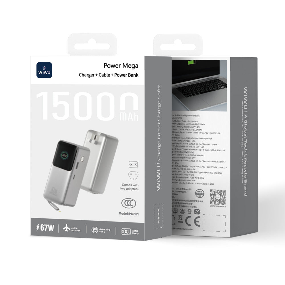 Power Bank 15000 mAh | 67W — WiWU PM501