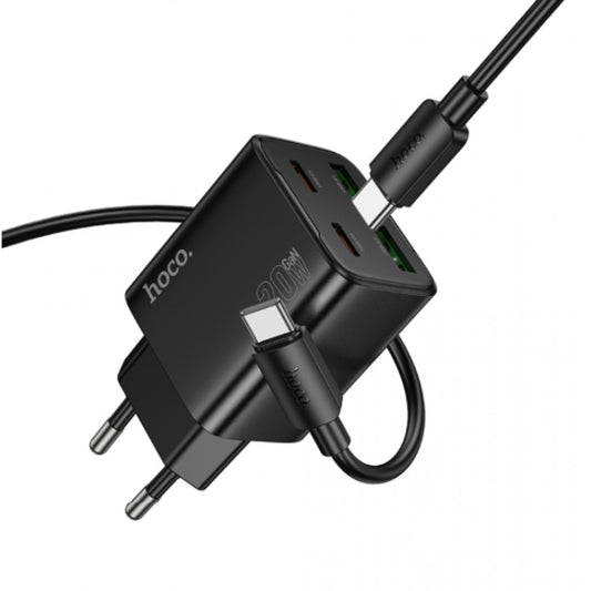 Home Charger | 20W | 2PD | 2U — Hoco N55  — Black