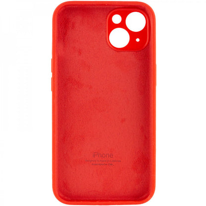 Накладка Чехлы Original Silicone Case with protective camera iPhone 14 — Dark Green (48)
