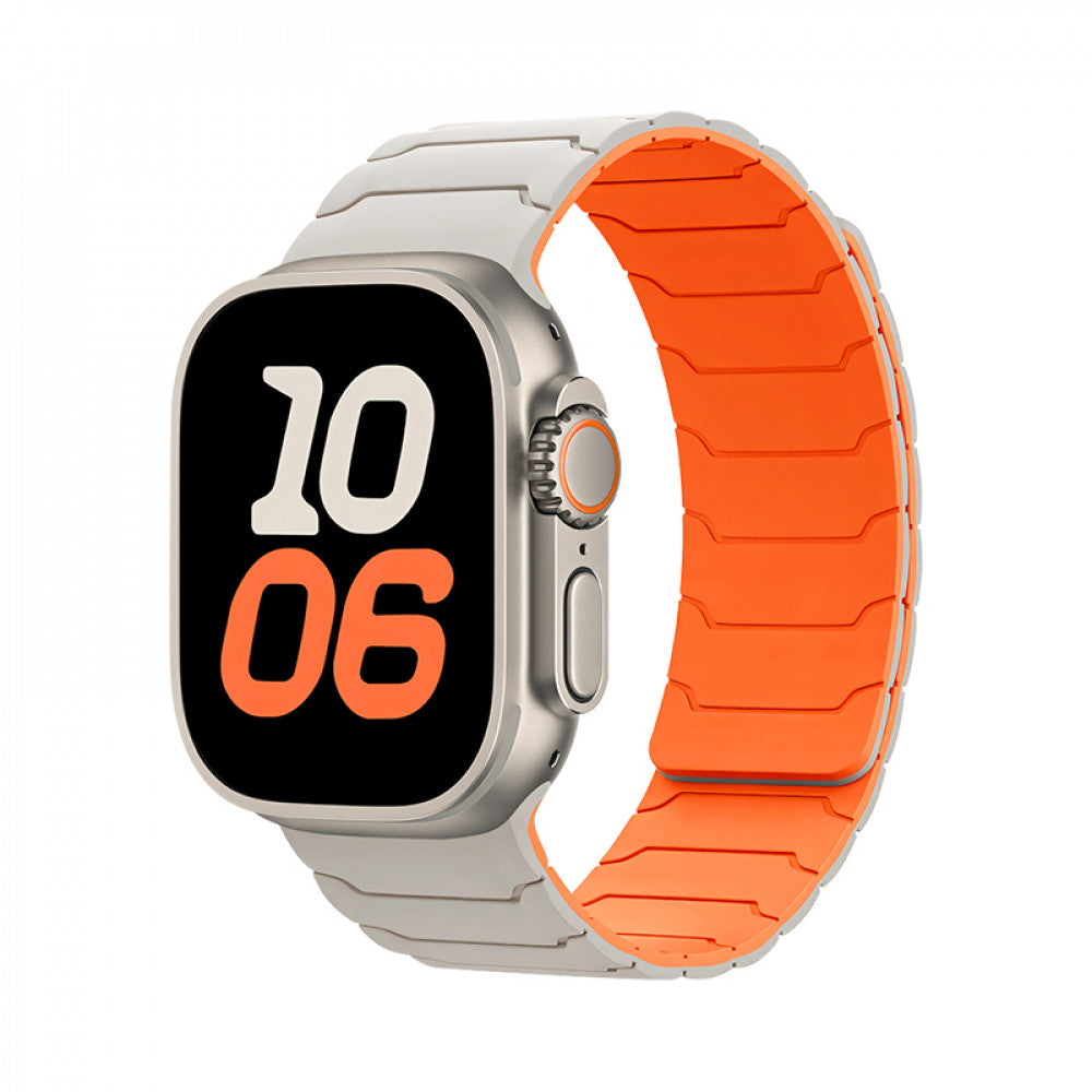 Ремінець Hoco WA39 Apple Watch 38 mm 40 mm 41 mm — Starlight & Orange