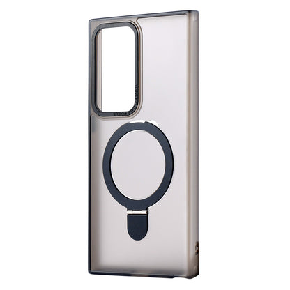 Накладка Чехлы Matte Guard Ring Case With MagSafe Samsung S25 Plus — Black