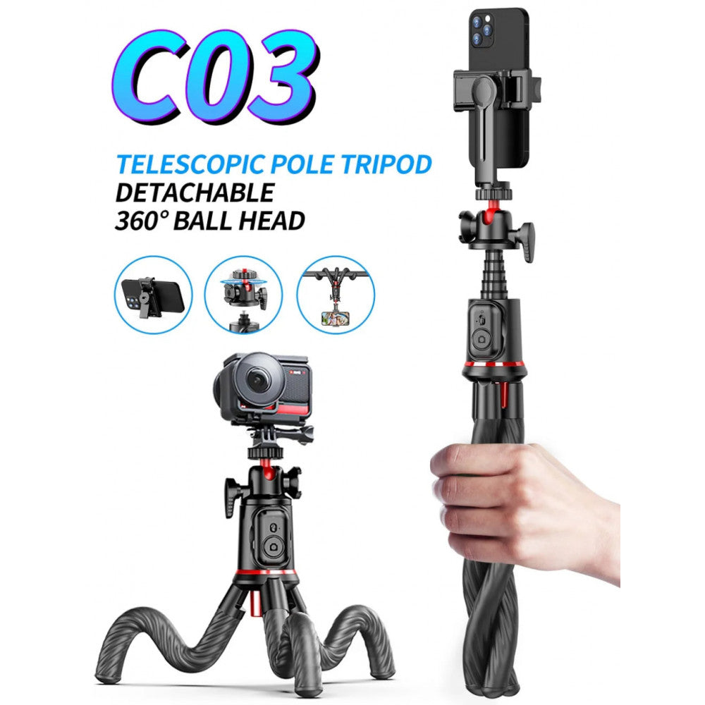 Monopod Tripod | 0.64m | Button Bluetooth | C03