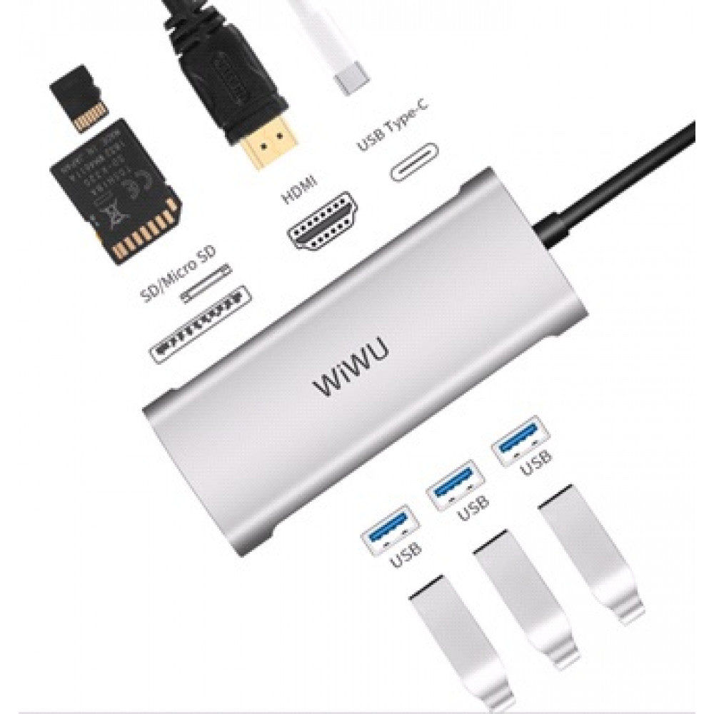 HUB USB C 7 in 1 — WiWU Alpha 731HP