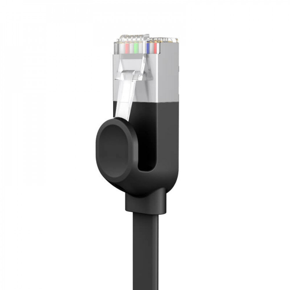 Six types of RJ45 Gigabit network cable 3m Baseus (PCWL-C01) High Speed ​​(flat cable) Black — PCWL-C01 Black