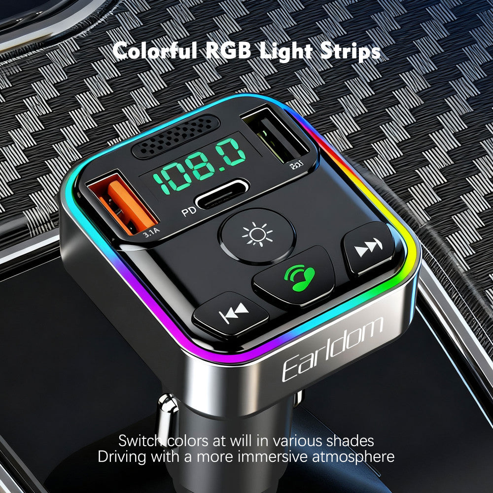 Fm Modulator MP3 | Car Charger | 3.0A | 2U | 1C — Earldom ET-M114