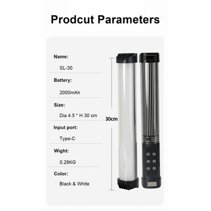 Лампа LED видео Handheld Fill Light Stick SL-30 RGB I USB Charger Cable