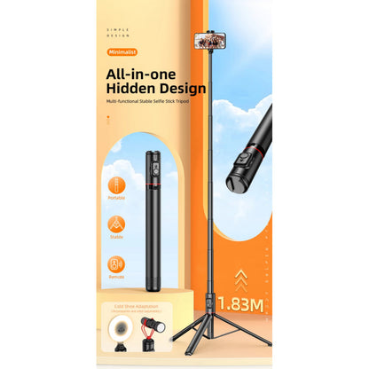 Monopod Tripod C10 | 1.83m | Button Bluetooth  aluminium alloy rod