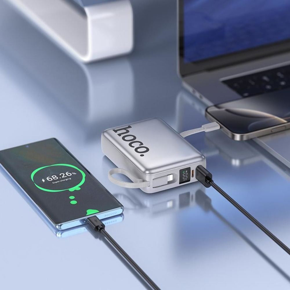 Power Bank 20000 mAh | 22.5W+PD20W — Hoco Q39 — Metal Grey