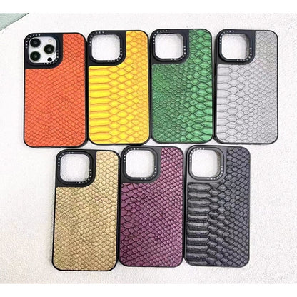 Накладка Чохли Casetify Crocodile TPU Case iPhone 14 Pro Max — Black