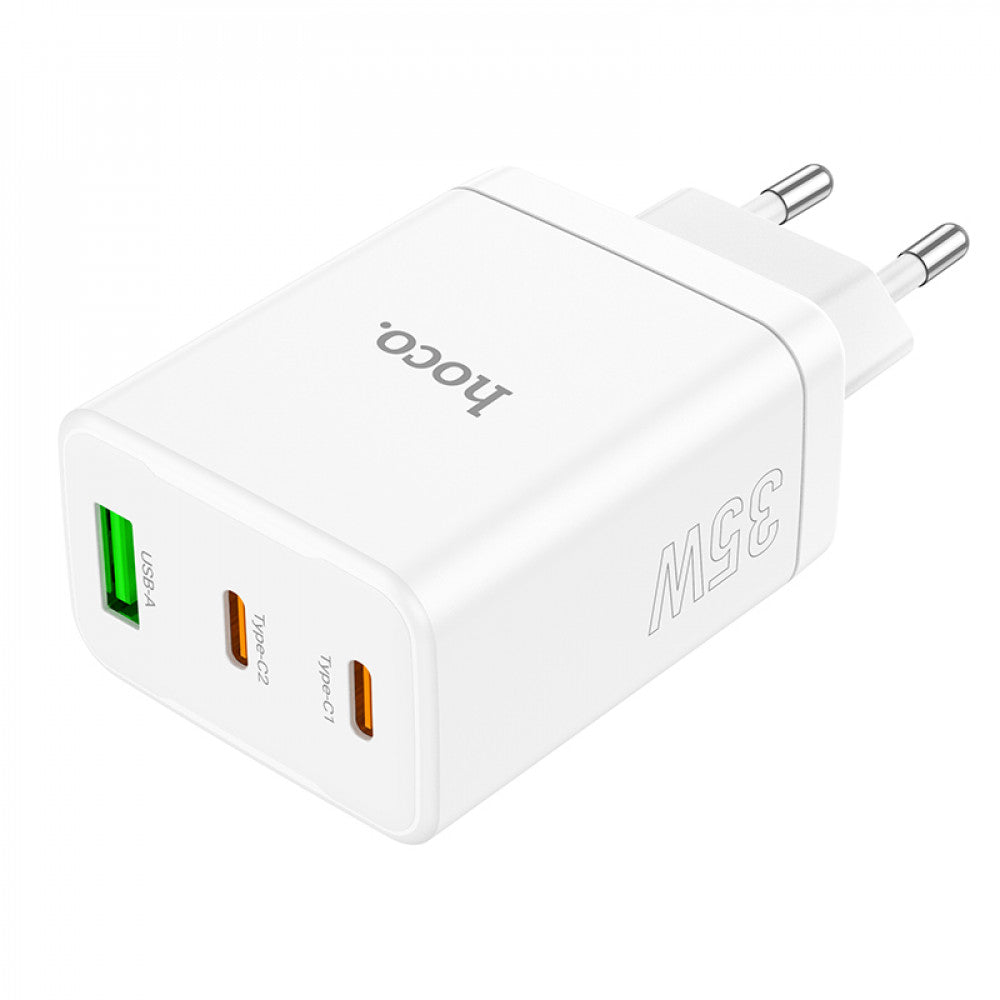 Home Charger 35W 2 PD QC3.0 Hoco N33 — White