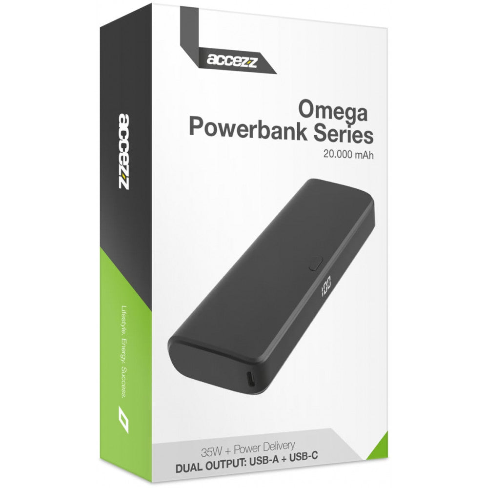 Power Bank 20000 mAh | PD35W — Accezz Omega Series