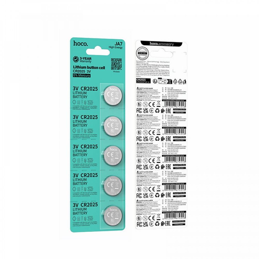 Battery 3V CR2025 — Hoco JA7 (5PCS)
