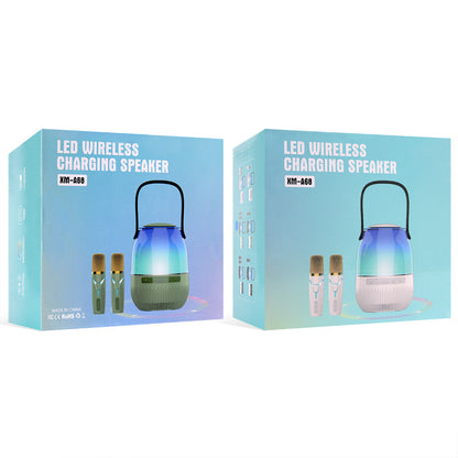 Bluetooth Speaker & 1 Microphone — A68  — Blue