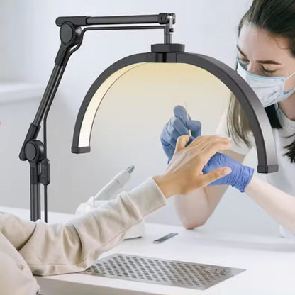 Бестеневая LED лампа F-550B 30W color 3000K-6500K | 55x27.8 | 308 Lights |  — Black