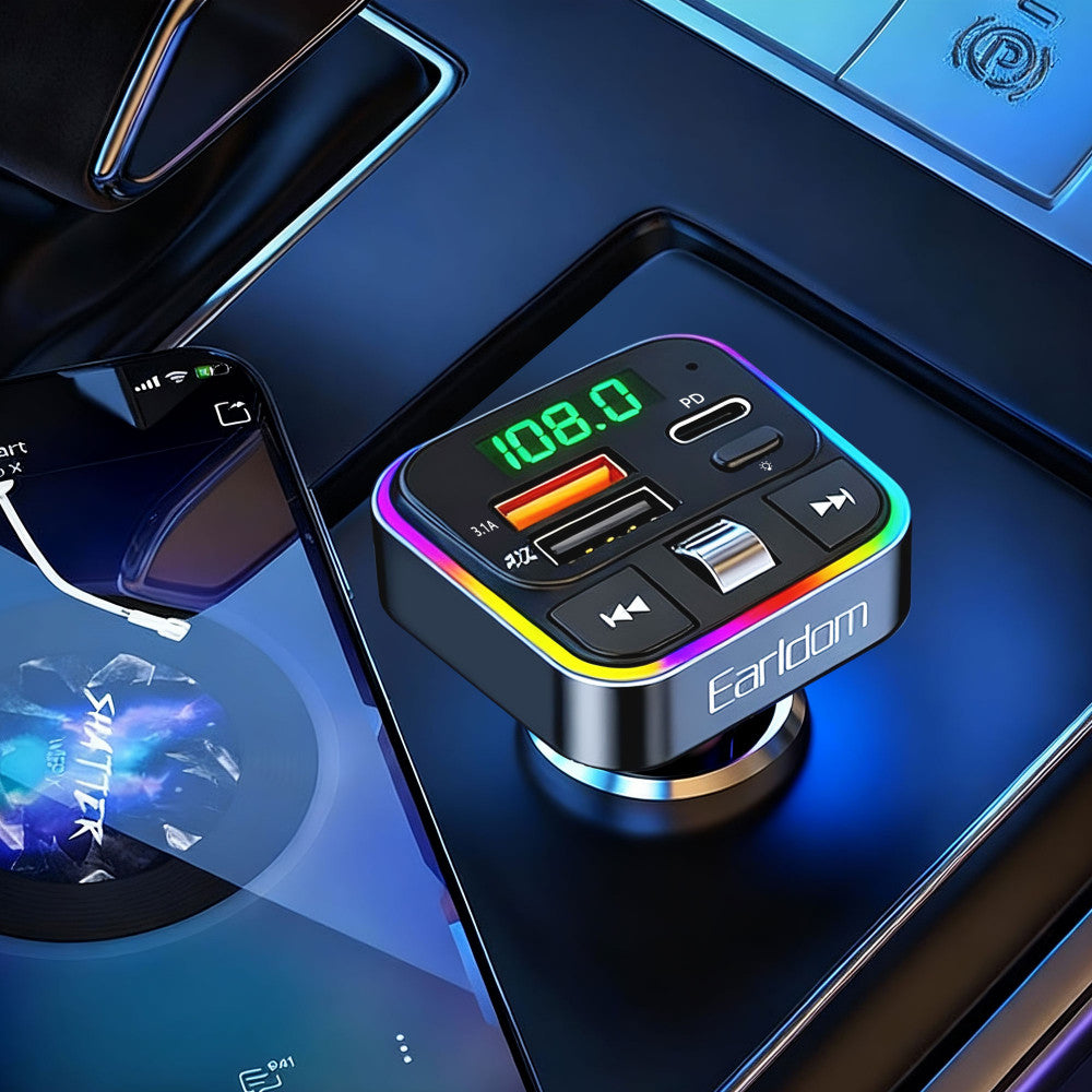 Fm Modulator MP3 | Car Charger | 3.0A | 2U | 1C — Earldom ET-M116
