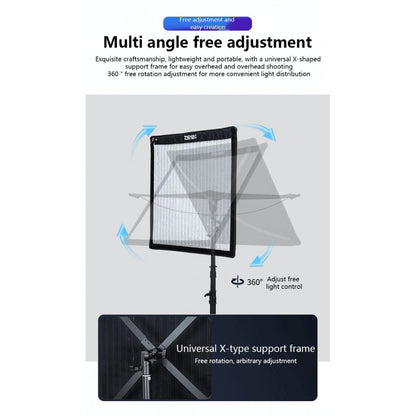 Гибкий светодиодный видеосвет ZSYB JB-150X 150W с двумя цветами 3200K-5600K.