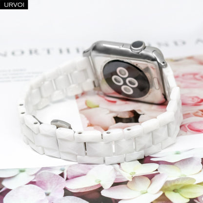 Ремінець Ceramic Rhombus Design Apple Watch 38 mm 40 mm 41 mm — White