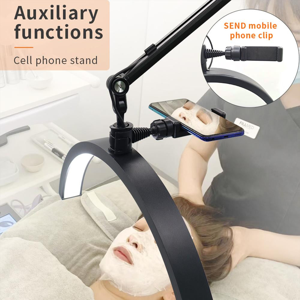 Безтеневая LED лампа-полумесяц HD-M40X 36W White color 3200-5600K 50cm light:238 145-187cm Alloy lamp head+metal support