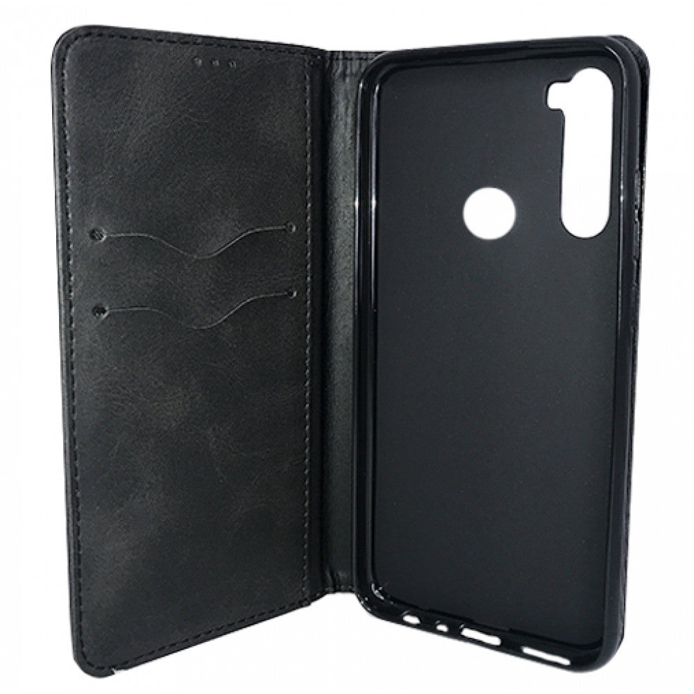 Leather Book Case Xiaomi Redmi Note 8 — Black