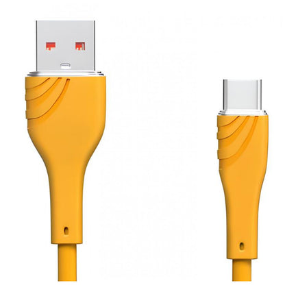 Кабель USB C 3A (2m) — Veron SC062 Silicon Yellow