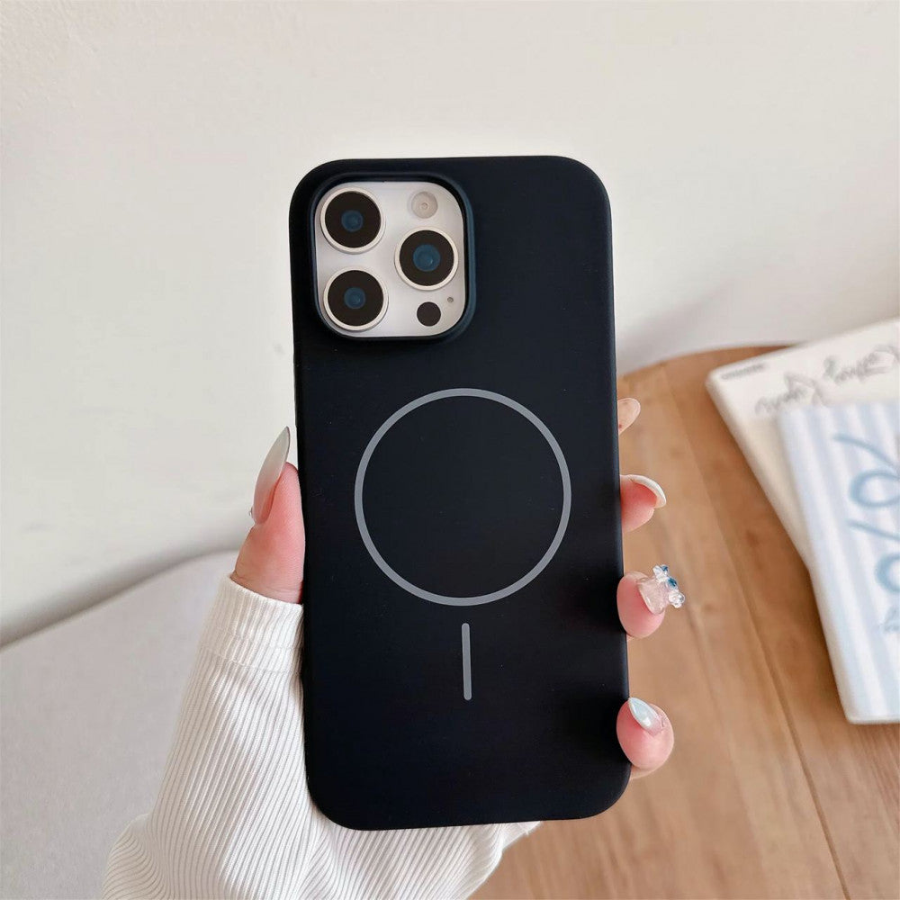 Накладка Чехлы Silicone Case HC with MagSafe — iPhone 17 Pro Max — Black (18)