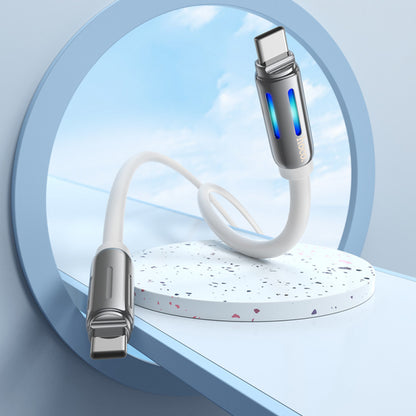 Кабель Silicone Cable USB C to C 60W (1m) — Hoco U136 — White