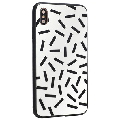 Glass with print TPU Case iPhone 7 — White