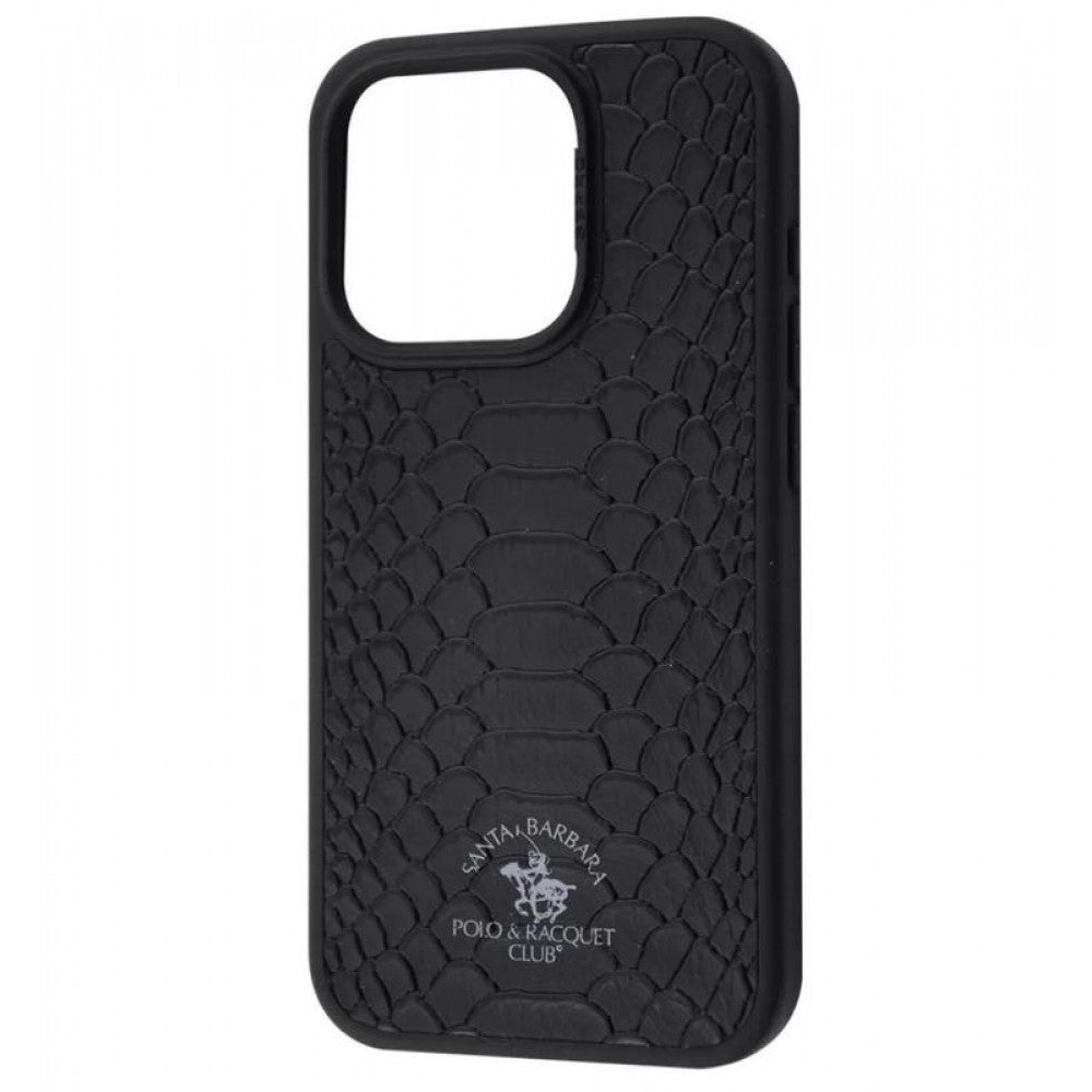 Polo Knight Leather Case iPhone 16 Pro Max — Black