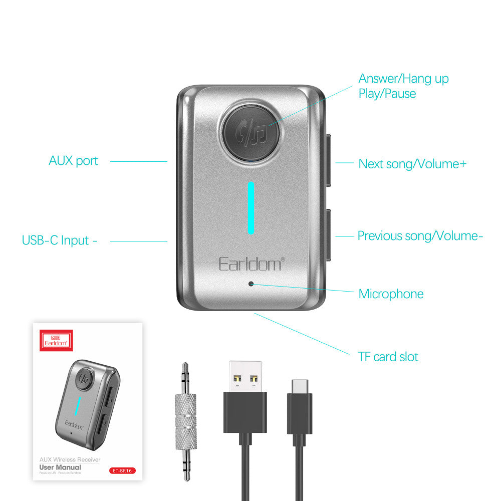 Bluetooth Audio Receiver Earldom ET-BR16