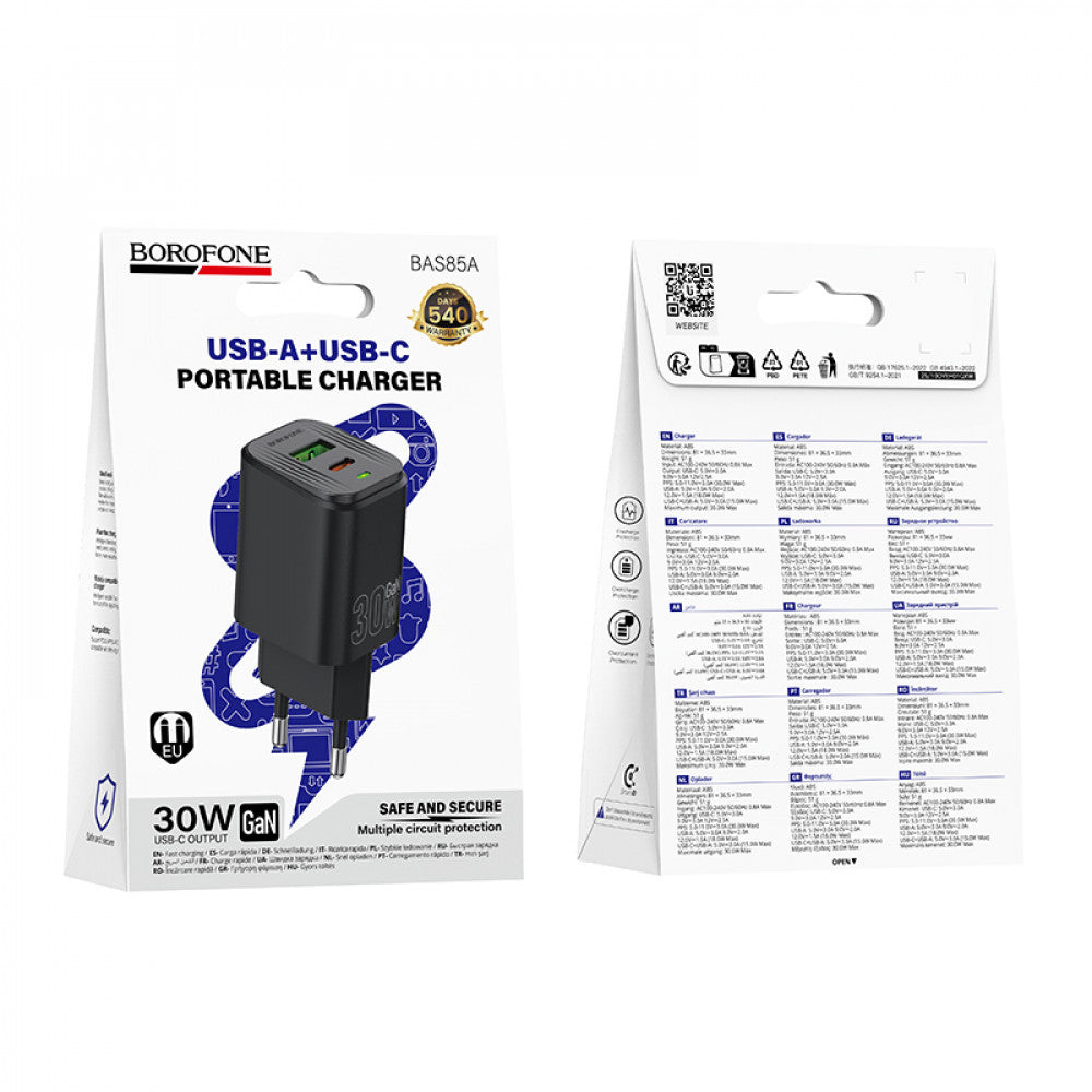 Home Charger 30W PD QC3.0 Borofone BAS85A