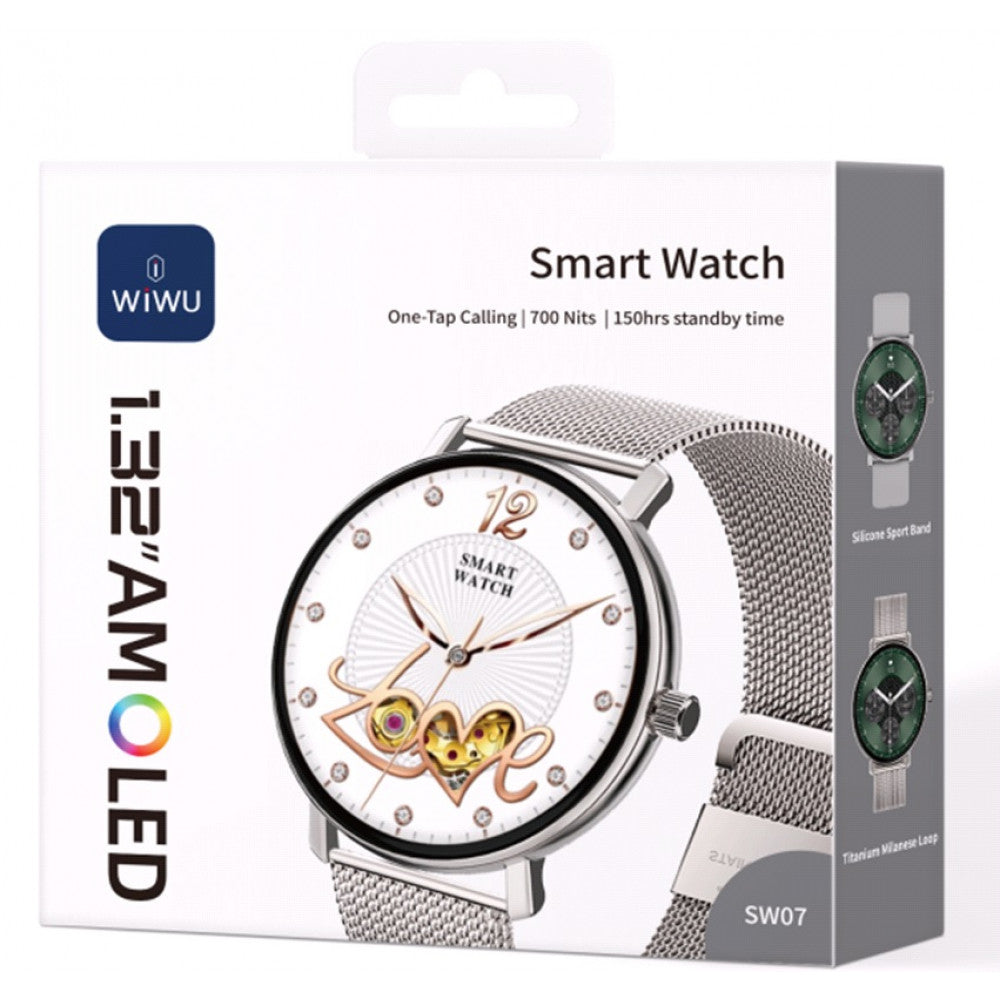 Wiwu SW07 Smart watch  — Silver