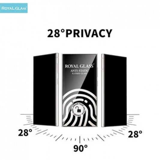 Захисне скло Samsung S26 Ultra Royal Privacy Unlock glass , Black