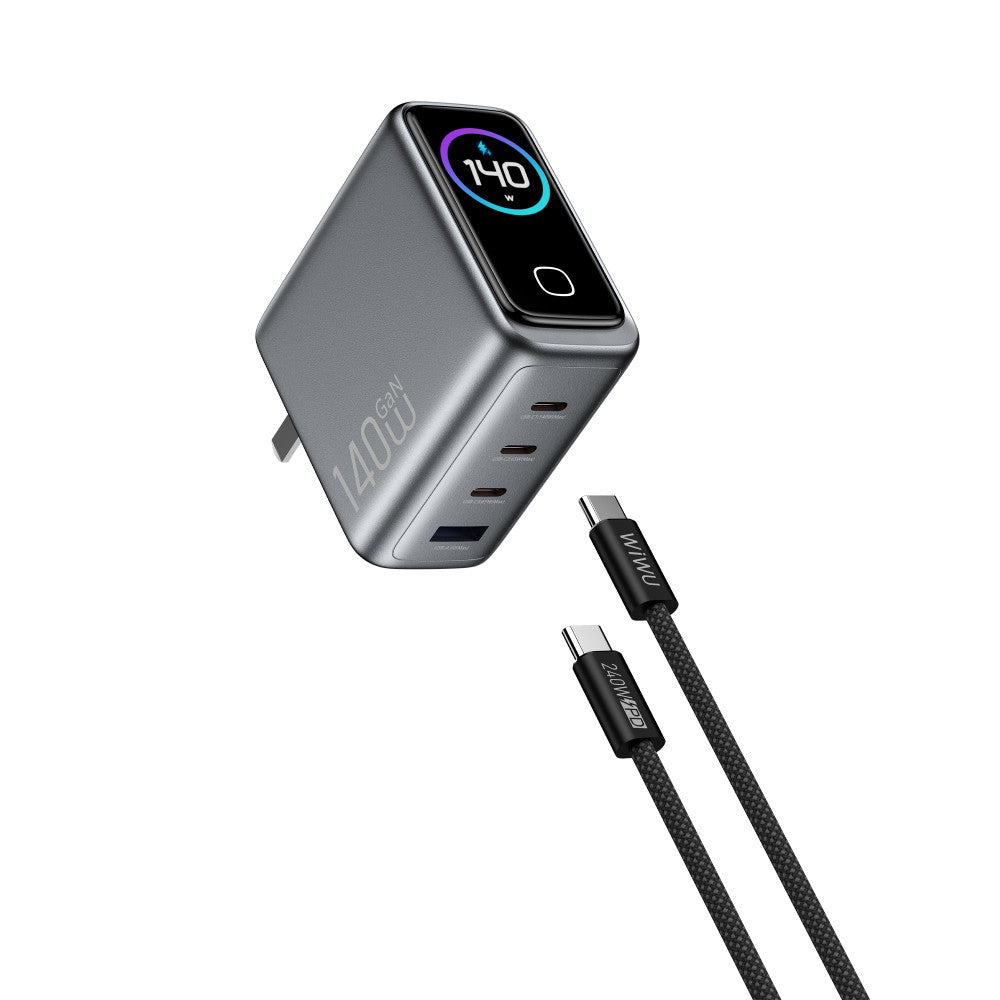 Home Charger | 140W | GaN | 3 PD3.0 |  QC3.0 — Wiwu CHG200