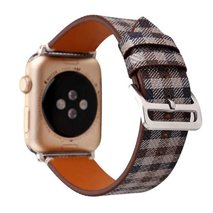 Ремінець Leather Skew Lattice Series Apple Watch 38 mm 40 mm 41 mm 