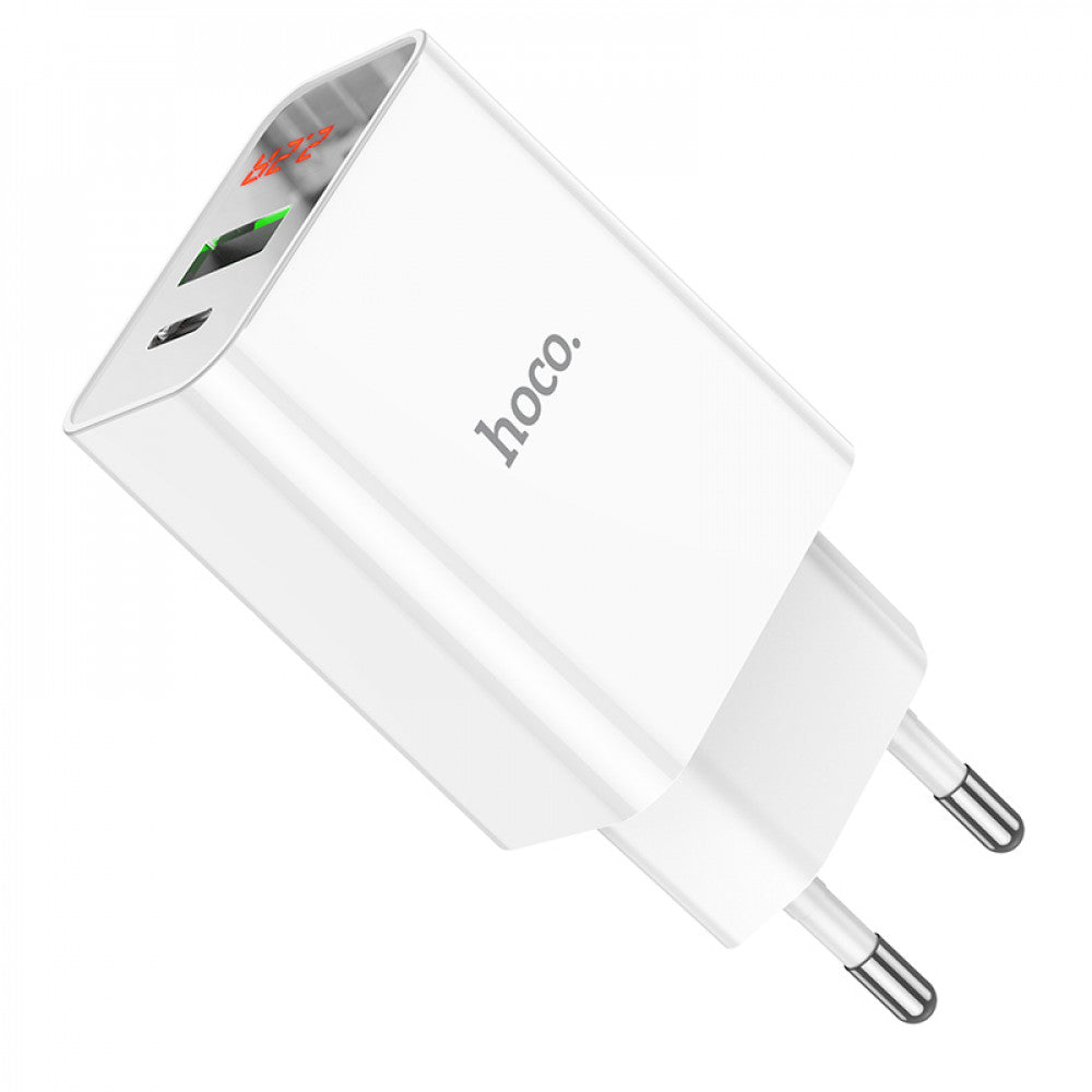 Home Charger | 20W | PD | QC3.0 - Hoco C100A - White