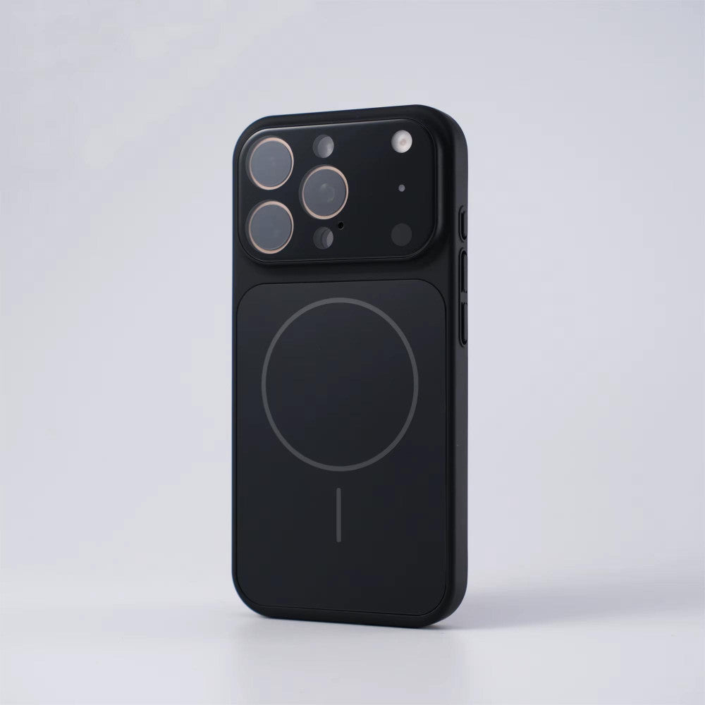Накладка Чехлы AG Glass Case With MagSafe — iPhone 15 Pro   — Black