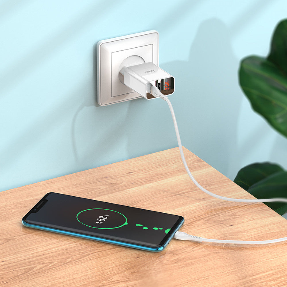 Home Charger | 20W | PD | QC3.0 - Hoco C100A - White