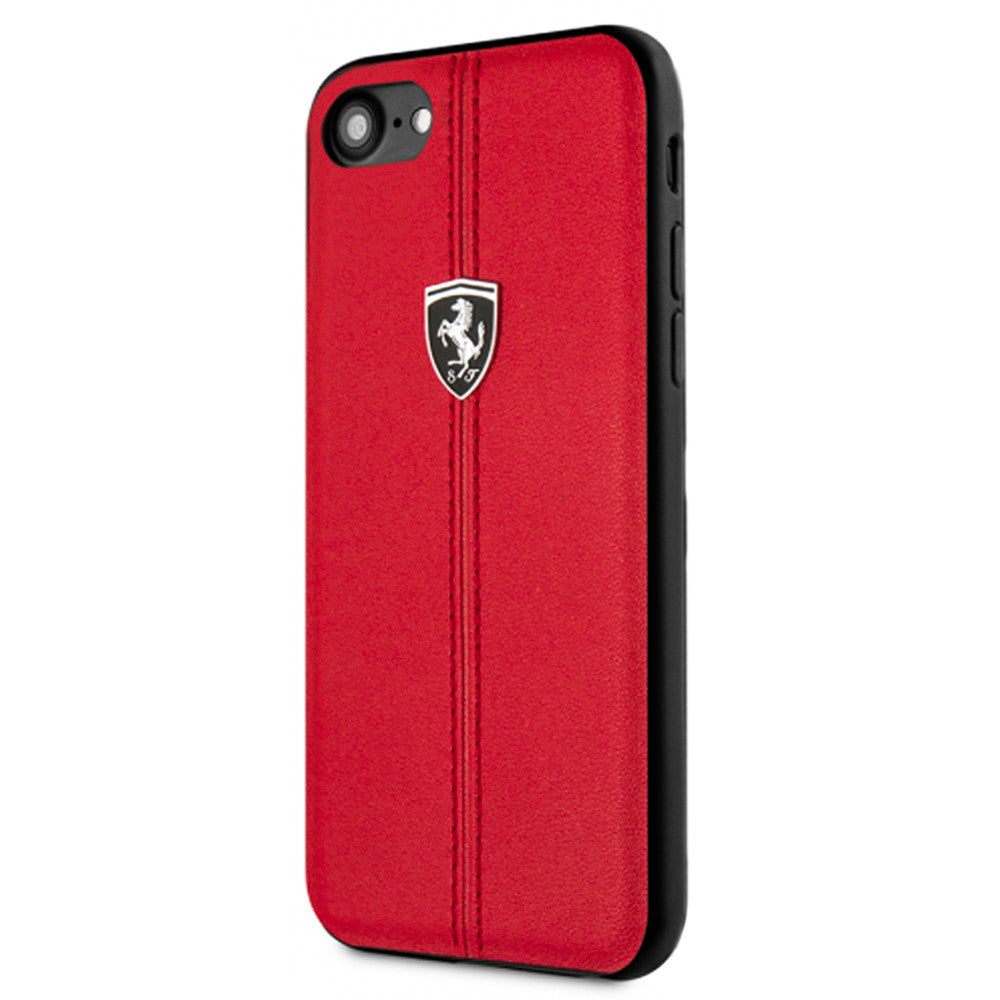 Накладка Чехлы Ferrari Heritage Hard Case With Vertical Contrasted Stripe iPhone 7 ; 8 Red