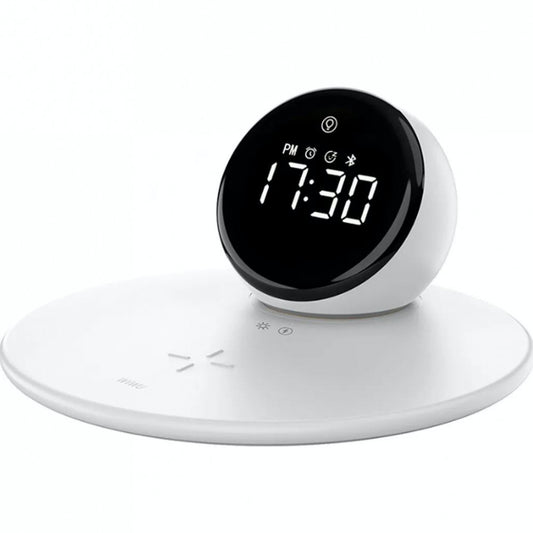 Беспроводное зарядное устройство WIWU Wi-W017 15W 3in1 Wireless Charger+Digital Alarm+Bluetooth Speaker