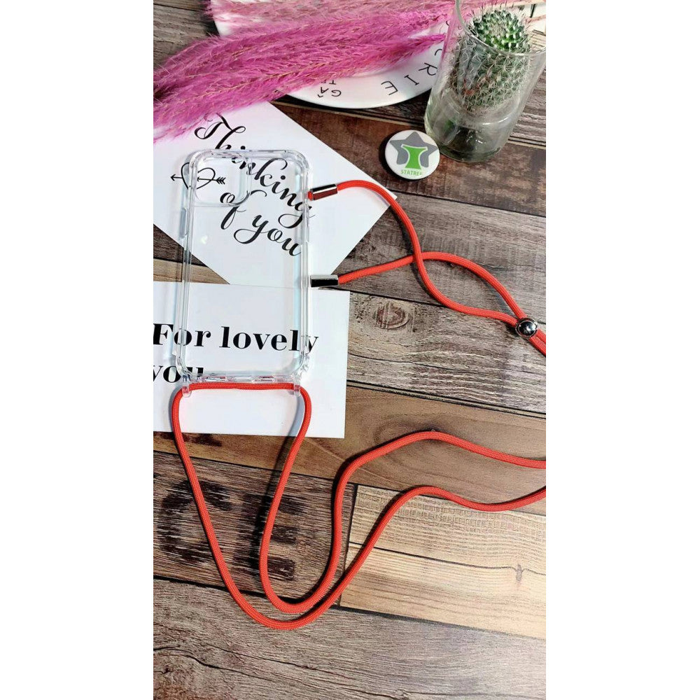 Cord TPU Case iPhone 12 6.1" ; 12 Pro 6.1" — Red