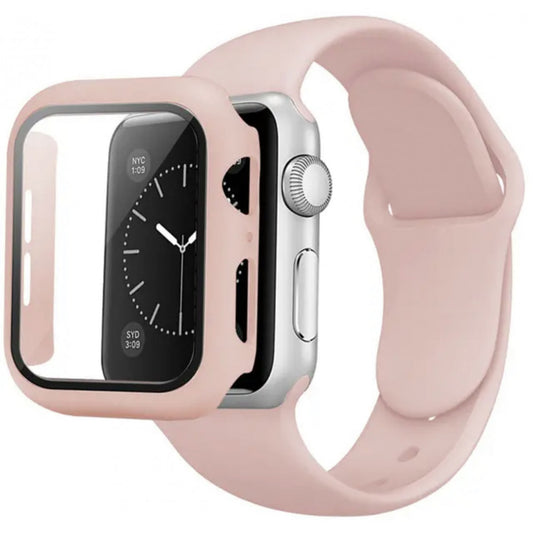 Ремінець Silicon & Glass Apple Watch 42 mm — Pink Sand